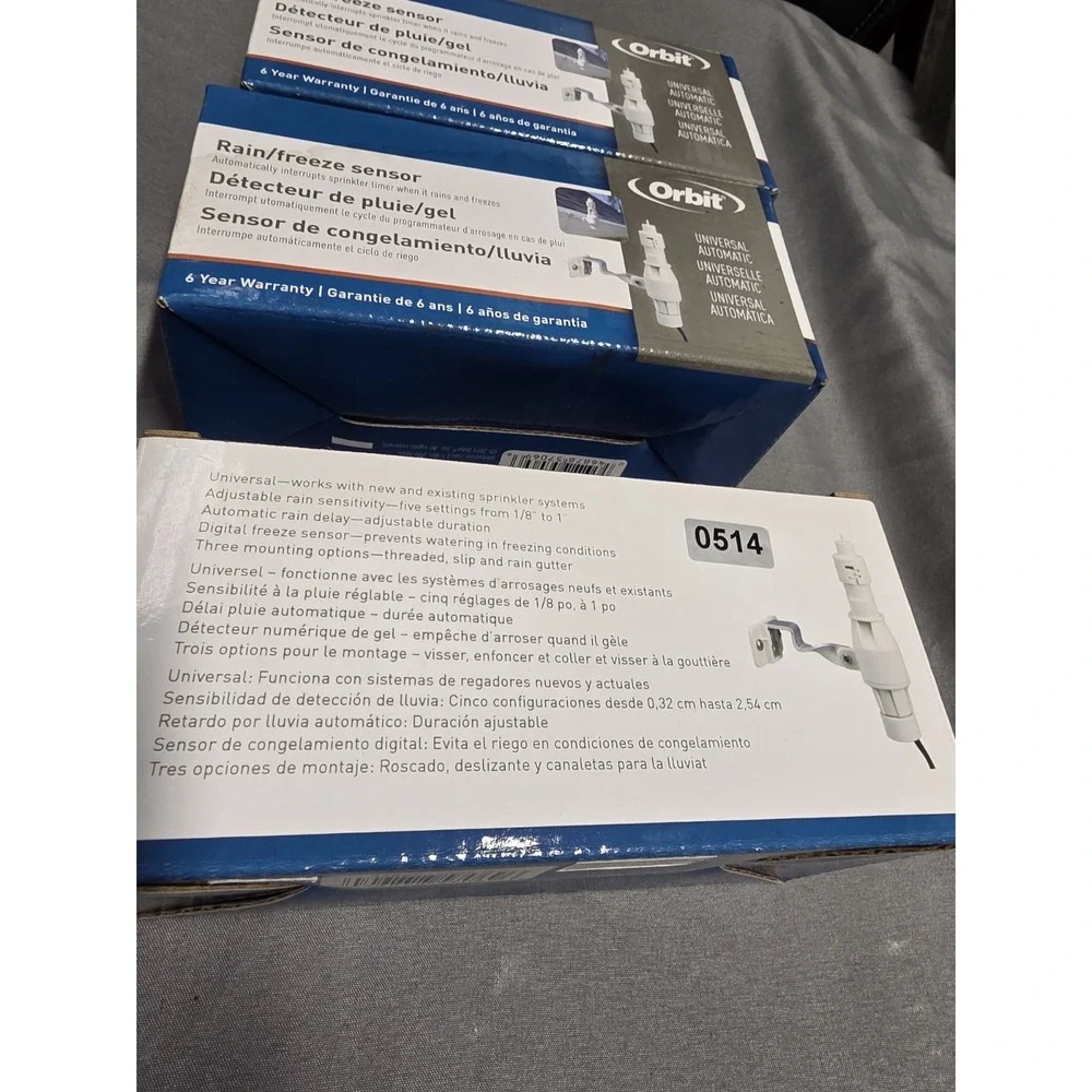 3 Pack! Orbit Eco Series 57069-20 rF Rain Freeze Sensor Universal Automatic NIB